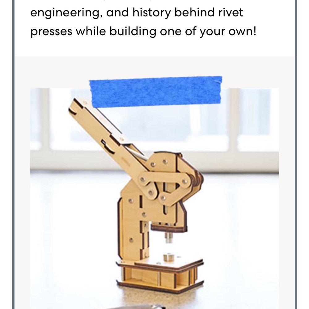 KiwiCo Eureka Crate Rivet Press Kit -